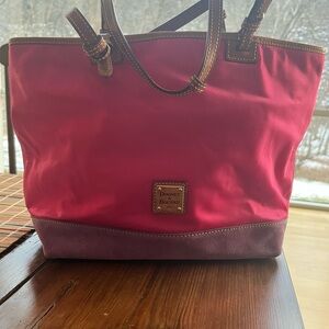 Dooney & Bourke Pink and Purple Tote
